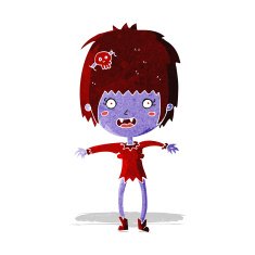 Cartoon Vampire Girl N50