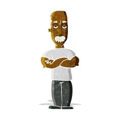 cartoon angry man with mustache N2