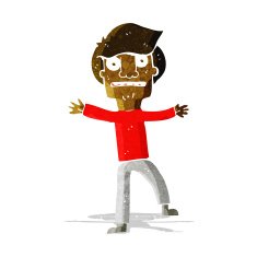 cartoon boy panicking N5