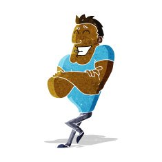 cartoon muscle guy N2