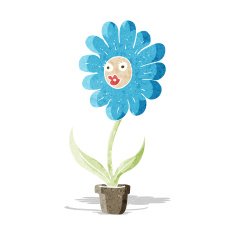 cartoon flower N150