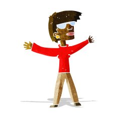 Cartoon Woman Wearing Glasses N5