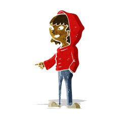 cartoon pointing teenager N2