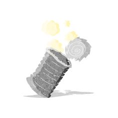 cartoon old tin can N2