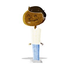 cartoon smiling man N5