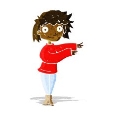 cartoon dancing woman N14