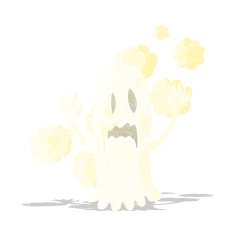 cartoon spooky ghost N50