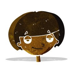 cartoon smug looking boy
