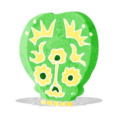 cartoon sugar skull N2