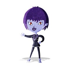 Cartoon Vampire Girl N53