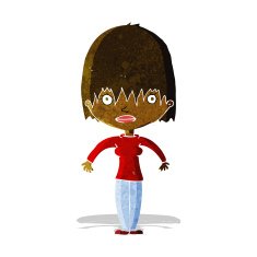 cartoon woman staring N6