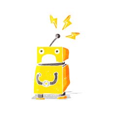 cartoon little robot N10