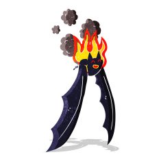 cartoon spooky bat N7