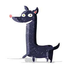 funny cartoon dog N9