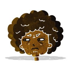 cartoon bitter old woman N2