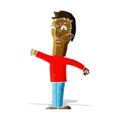 cartoon annoyed man N16