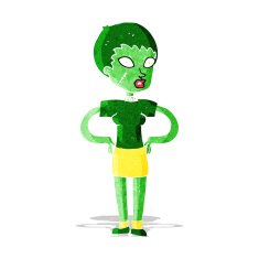 cartoon halloween girl N3