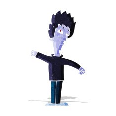 cartoon vampire man N21