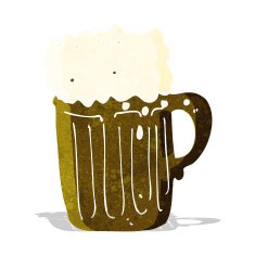 cartoon mug of beer N6