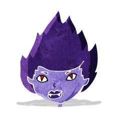 cartoon vampire head N7