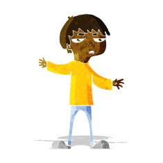 cartoon annoyed boy N7
