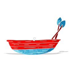 Cartoon Rowing Boat N14