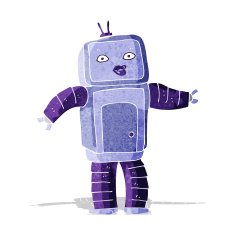 Funny Cartoon Robot N12