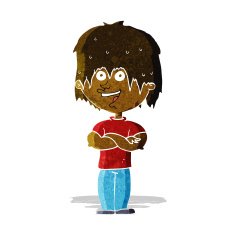 cartoon happy man N89
