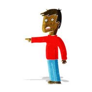 cartoon pointing man N36