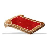 cartoon jam on toast N4