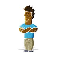 cartoon sulking man N2