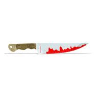 cartoon bloody kitchen knife