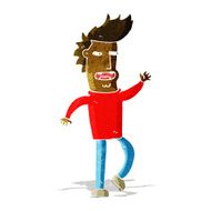 cartoon loudmouth man N2