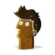 cartoon surprised man N26