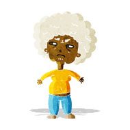 cartoon annoyed old woman N4