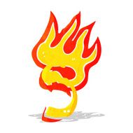 cartoon flaming letter N22