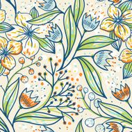 Vector floral seamless pattern N4