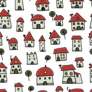 City sketch seamless pattern for your design N9