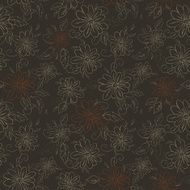 Flowers swirls and leaf pattern