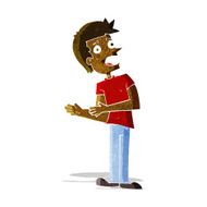 cartoon man making excuses N2