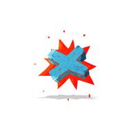 cartoon negative cross symbol N2