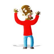 cartoon terrified old man N3