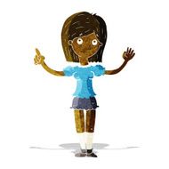 cartoon woman explaining idea N3