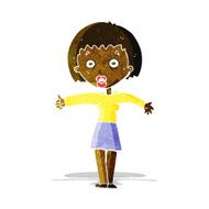 cartoon amazed woman N2