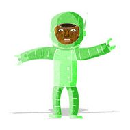 cartoon space man N22