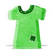 cartoon patched old tee shirt N2