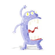 cartoon crazy monster N27