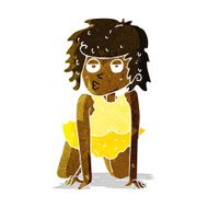 cartoon woman doing pin-up pose N2