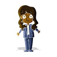 cartoon friendly business woman N2