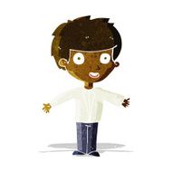 cartoon happy boy N52